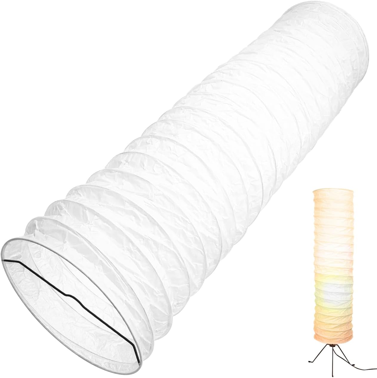 Standing Lampshade - Nordic Style Paper Floor Lamp Shade Cover for Living Room Bedroom Hotel Decor 36 22 X 8 66 Inches Minimalist Lamp Cover