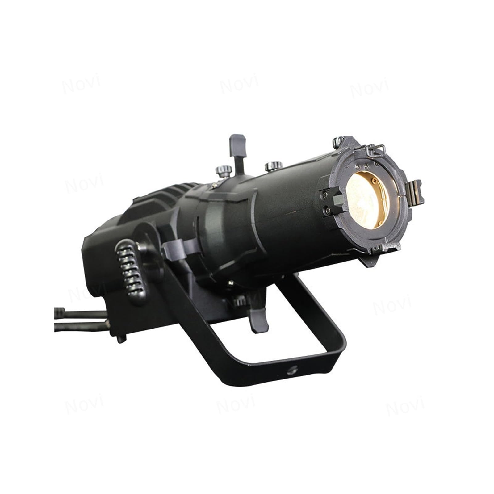 Miniaturowy reflektor elipsoidalny COB LED o zmiennym kącie świecenia, 60 W, 3200 K, 5600 K, sterowanie DMX, do gabloty wystawowej Koncert i wesele(3200K)