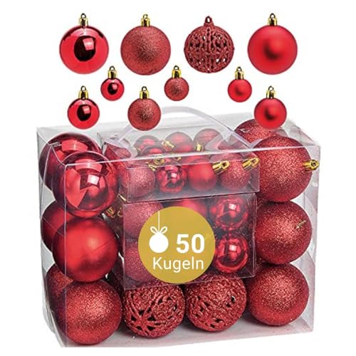 WOMA Christbaumkugeln Set Rot & 22 weiteren Farben - 50er & 100er...