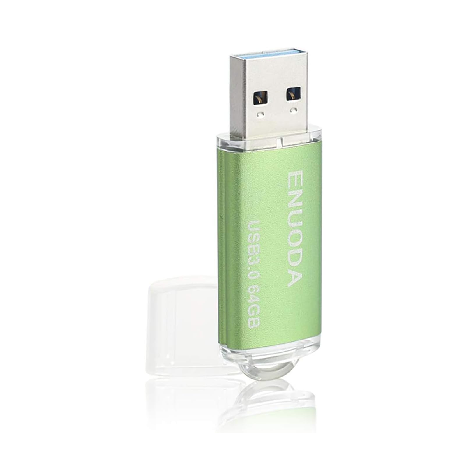 ENUODA 64GB USB 3.0 Flash Drives 1 Pack Jump Drive 64GB Thumb Drives Memory Stick Data Storage USB Drives 64GB (Green)