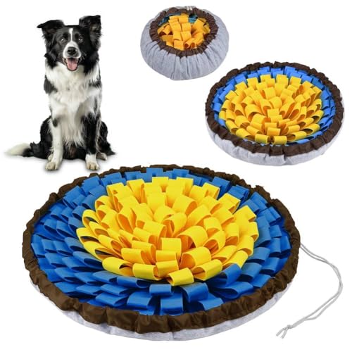 AYESY Tappeto Olfattivo Cane, 48 cm Tappetino antiscivolo per animali domestici con coulisse per appenderlo,tappetino per sniffare cibo,per l'allenamento Olfattivo lo Slow Food Sollievo Dallo Stress