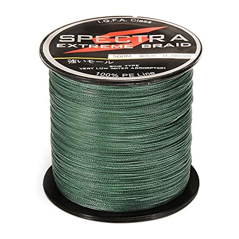 Línea de pesca trenzada de DishyKooker 100% PE resistente a la abrasión Cover