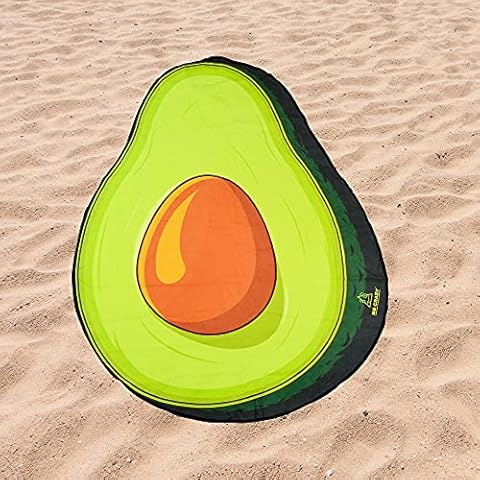 BE CRAZY THE BRAND Toalla de Playa Microfibra Forma de Aguacate Cover