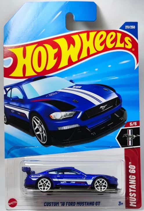 ミニカー Hot Wheels Ford MUSTANG GT Hot Wheels Custom '18 Ford Mustang GT [Dark Blue] Mustang 60 5/5