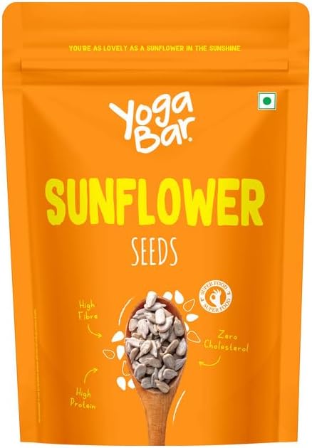 Yogabar Sunflower Seeds For Eating Protein and Fibre Rich Superfood | Healthy Snacks - 250gm