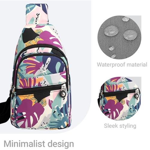 Small Unisex Sling Messenger Bags - Crossbody Daypacks for Travel/Hiking/Sports, Trendy Design4