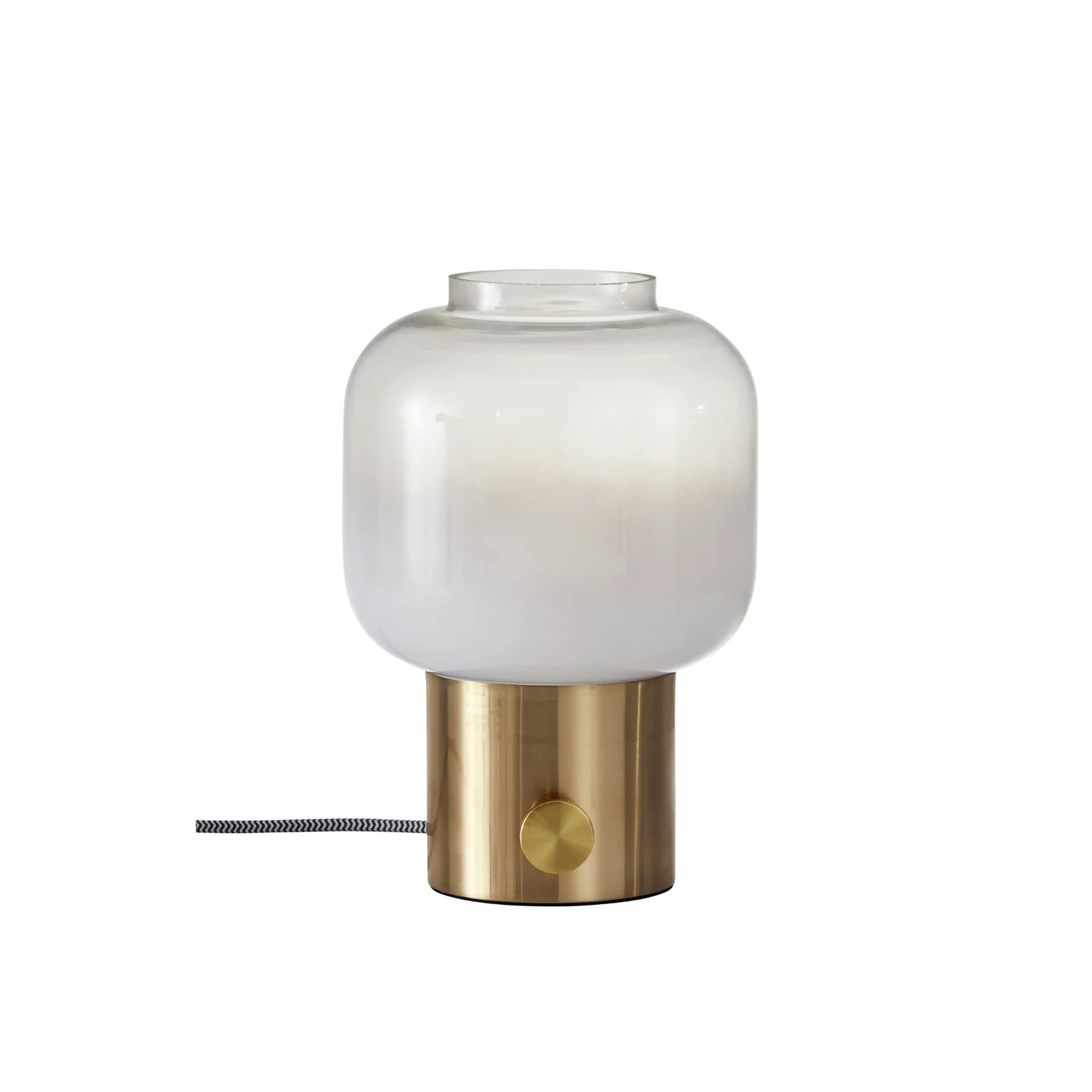 Photo 1 of Adesso 6027-21 Lewis Table Lamp, 12 in., 60W Incandescent/13W CFL, Antique Brass, 1 Table Lamp