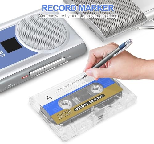 VOOCME Low Noise Audio Cassettes, Empty Audio Cassettes for Music Cassettes, Low Noise High Performance, 45/90 Minutes, Magnetic Tape, for... - Image 5