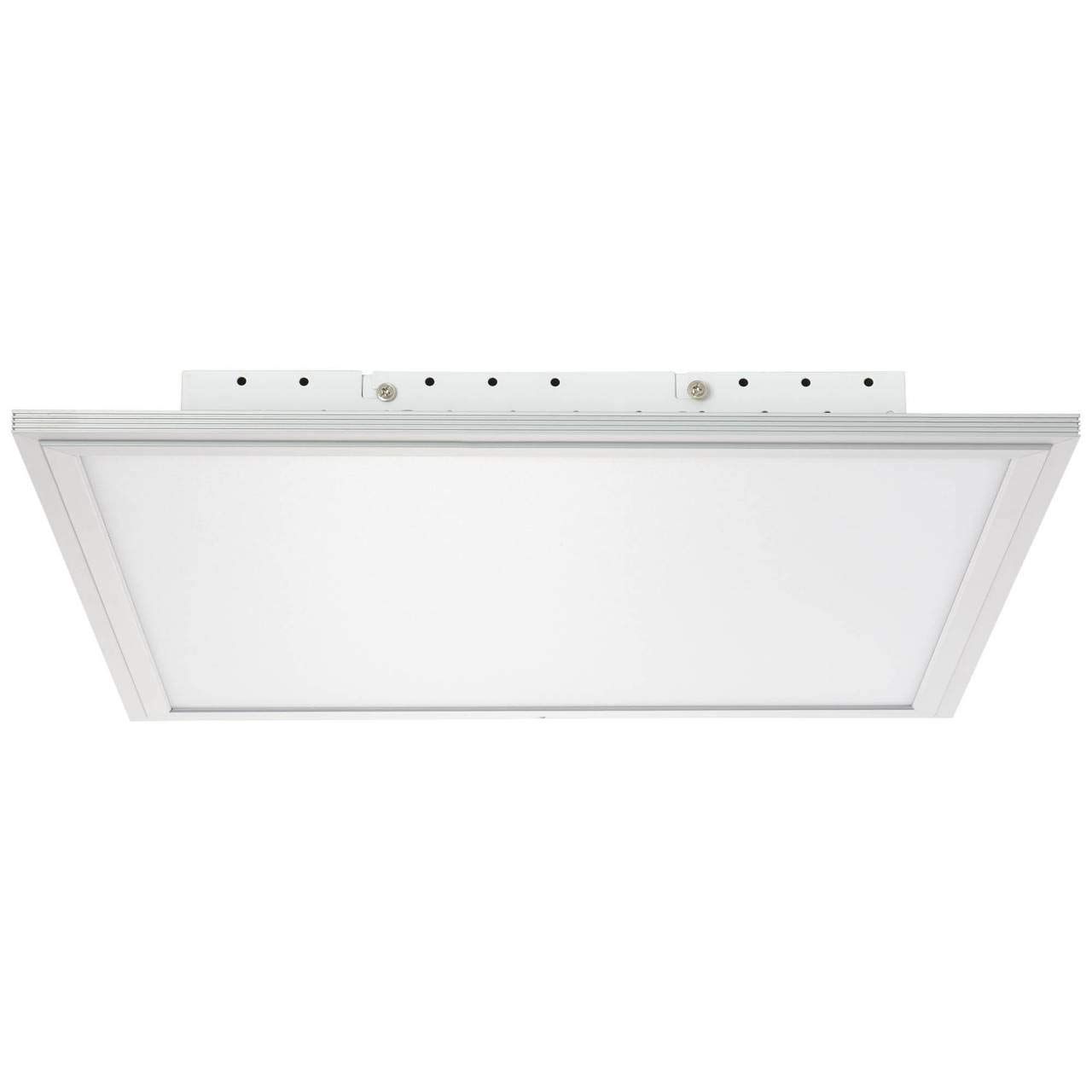 Brilliant Flat WiZ Connected LED Deckenaufbau-Paneel 42x42cm quadratisch Panel dimmbar App-Steuerung CCT Einstellung der Lichttemperatur flächiges Licht Nachtlichtfunktion alu/weiß 2500 Lumen
