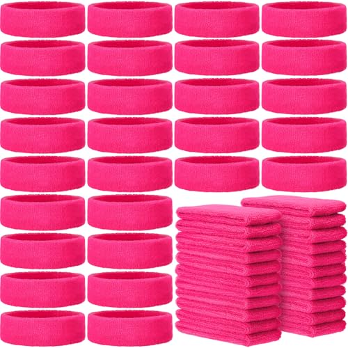 Image of Libima Kids Sweatbands Bulk Boys Headband for Sports Kids Cotton Terry Youth Sweatbands Elastic Sports Headbands Wicking Athletic Bands for Team Activity