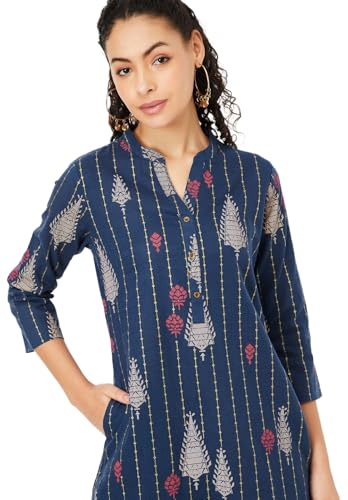 Image of Max Women's Cotton Blend Regular Fit Casual Kurta