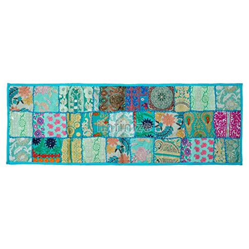 Chemin de table patchwork coton lavable pour table fade ou abîmée - 4