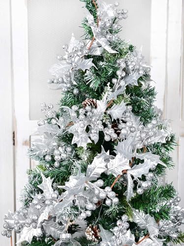 LATERN Silver Berry Christmas Garland - Image 3