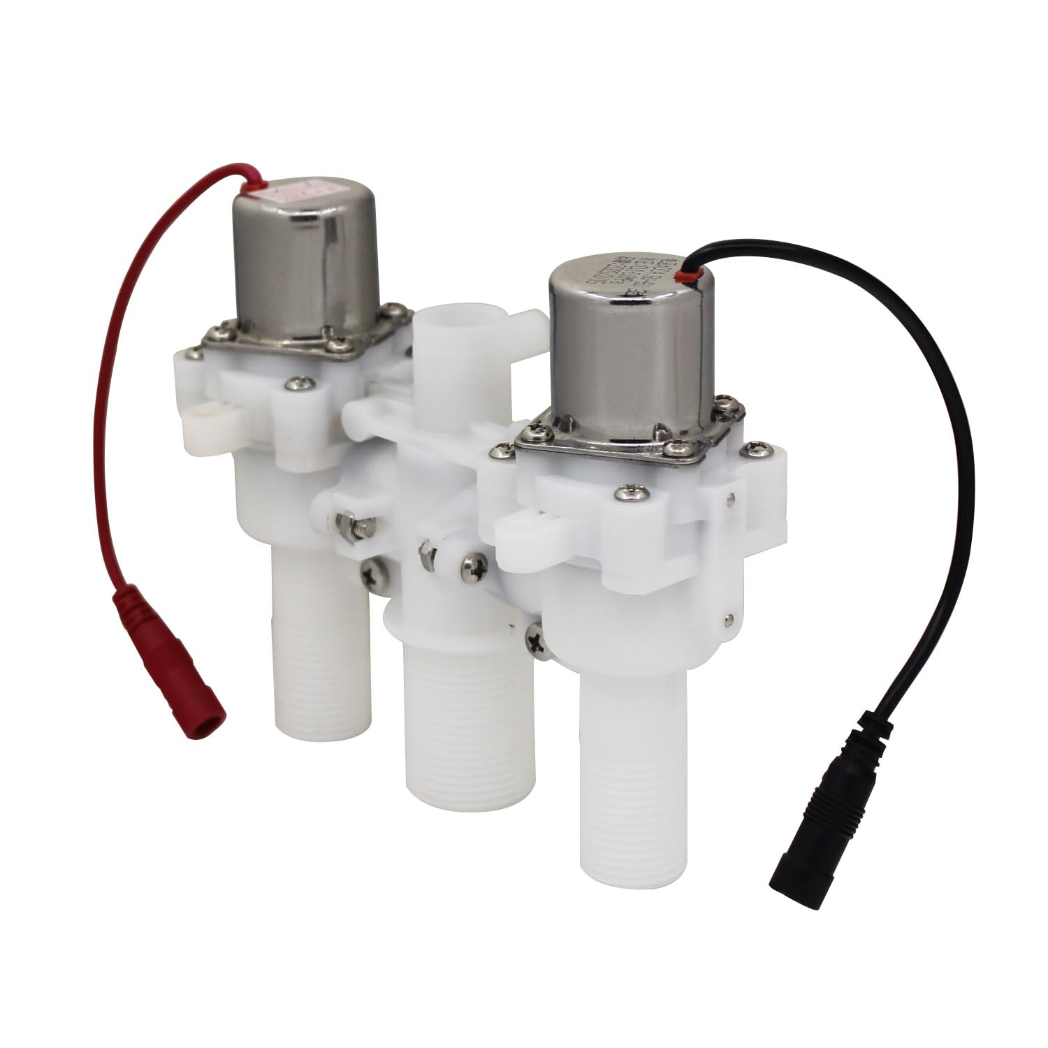 Automatyczny zawór spłukujący do wc zawór elektromagnetyczny do wody napełniający do spłuczki magnetyczny do toalety do spłuczki wc elektryczny wody zasilający (Wtyczka DC odległość 91 mm)