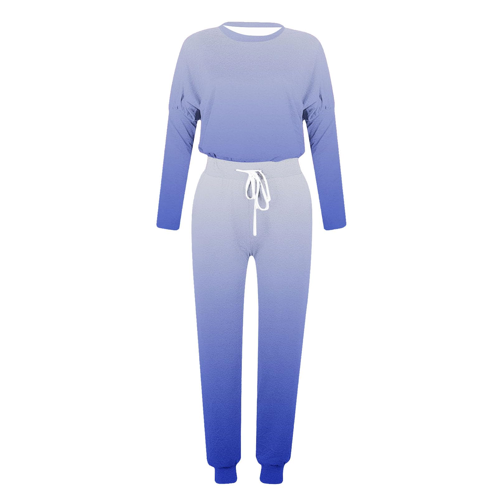 Conjunto deportivo de 2 piezas para mujer, de manga larga, con bloques de color, sudadera y pantalones deportivos, conjunto deportivo 2025