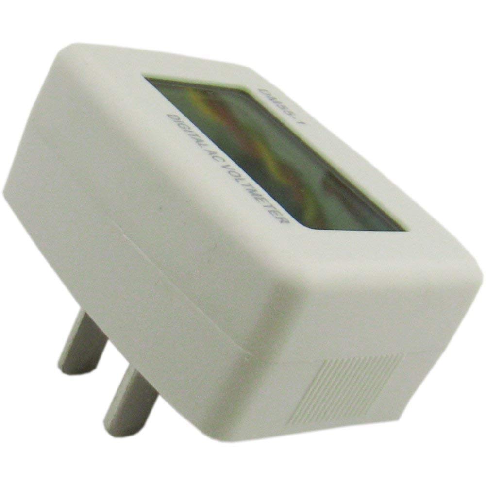 Yeeco Flat US Plug LCD Voltmeter - AC 80-300V Voltage Tester Monitor, Panel Meter, Household Amp Meter - 3PCS