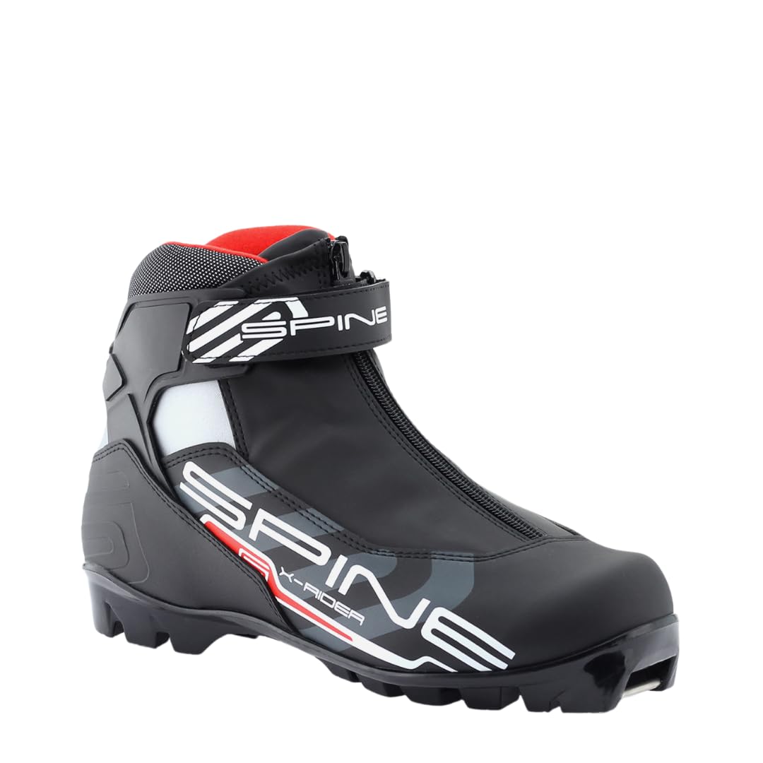 Spine Energy 254 NNN bindung – schwarz – Langlaufschuhe für fortgeschrittenes Niveau – Kombi-Schuh, Welcher Beste Voraussetzungen für beiden Lauftechniken (Klassisch oder Skating) bietet