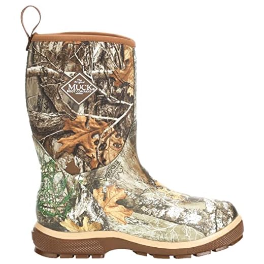 Muck Unisex-Youth Kid's K's Element Camo, Realtree Edge/Bison, C70