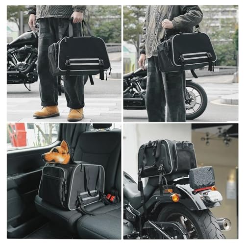 Motorrad-Heckgepäckträger Für Gepäckträger Beifahrersitz Motorrad Haustiertragetasche Katze Hund Haustiertragetasche Tragbare Katze Hund Reisetragetasche