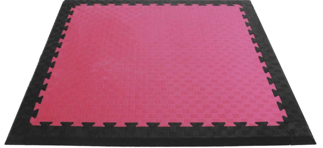 USI UNIVERSAL Interlock Eva Foam Mat Slant Edge, SE Gym Floor Mat Slant Edge (1m x 8cm), Workout Mat Ideal For Taekwondo Arena Home Exercise Gym Equipment Mat (Black- 35mm)-image-14