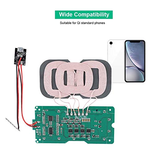 Módulo de carga inalámbrica DIY de 3 bobinas con microinterfaz de 104 mm 4