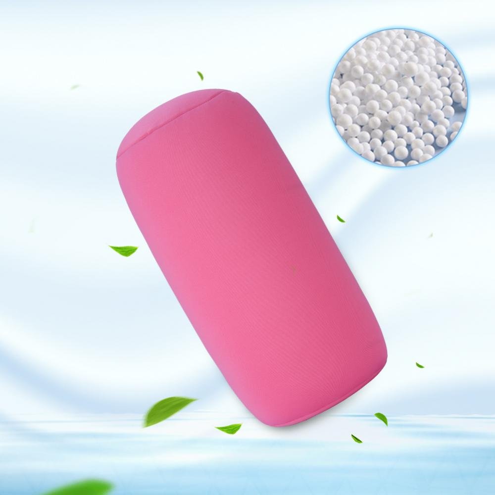 Mini Oreiller Rouleau Coussin pour Voiture Canapé Oreiller pour Voyages Bureau 29x16cm (Couleur : Rose)