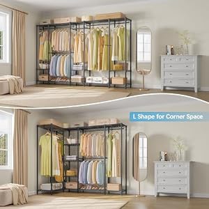 VIPEK V50 Extra Large Portable Closet Rack Bedroom Armoire Freestanding Wardrobe Closet, Heavy Duty Clothes Rack Multi-Functional Metal Clothing Rack for Hanging Clothes, Max Load 1300lbs, Black VIPEK V50 Extra Large Portable Closet Rack Bedroom Armoire Freestanding Wardrobe Closet Heavy Duty Clothes Rack Multi Functional Metal Clothing Rack for Hanging Clothes Max Load 1300lbs Black
