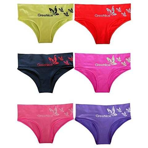 4X-6X-9X-12er Pack Women's Invisible Boy Shorts Colorful Hipster Plain Underwear Panties M/L XL/XXL (M/L, 4) Cover