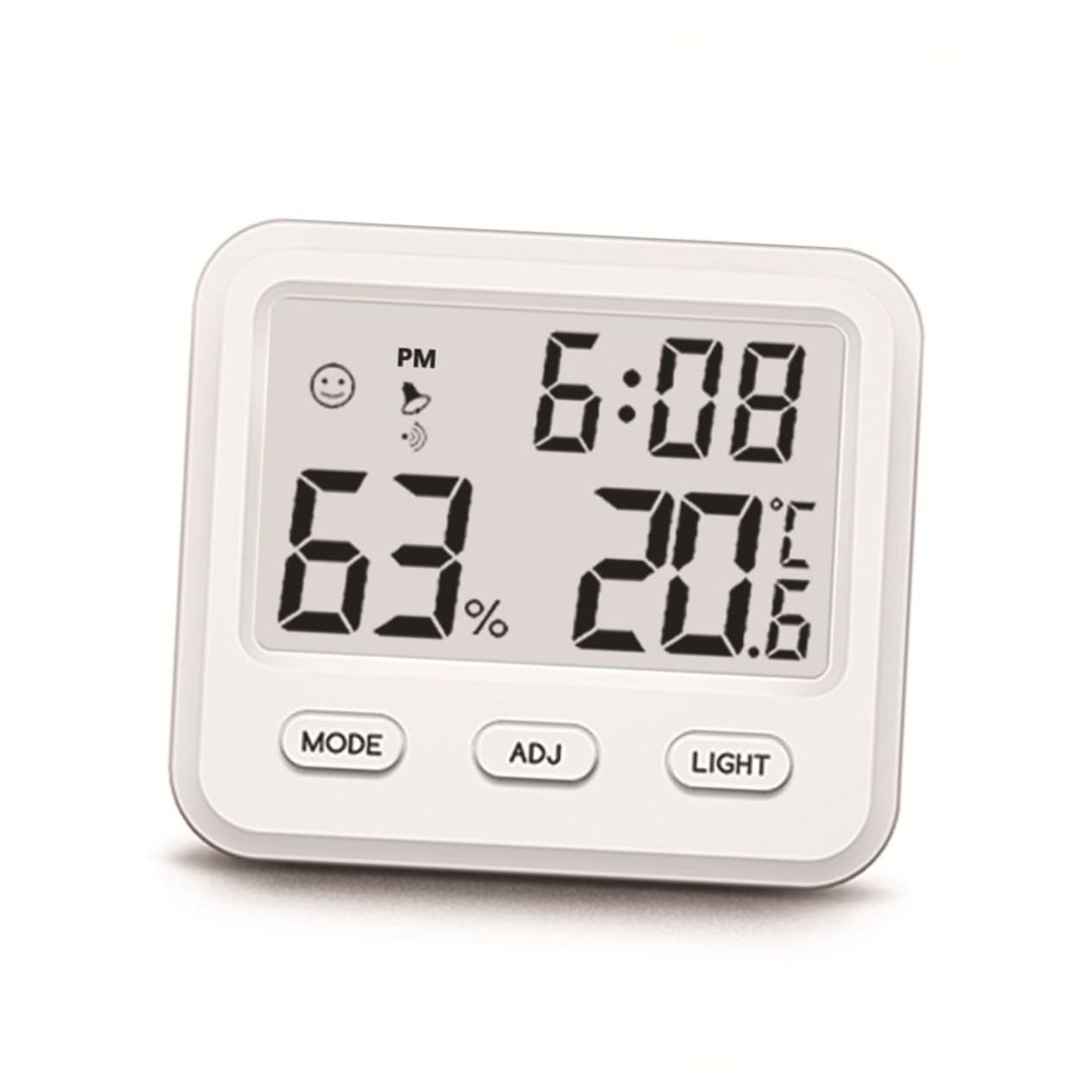 BESPORTBLE Lot De 3 Mini Hygromètres Numériques Et Moniteurs De Température Pour Bébé Avec Horloge Et Pour La Maison Et Le Bureau