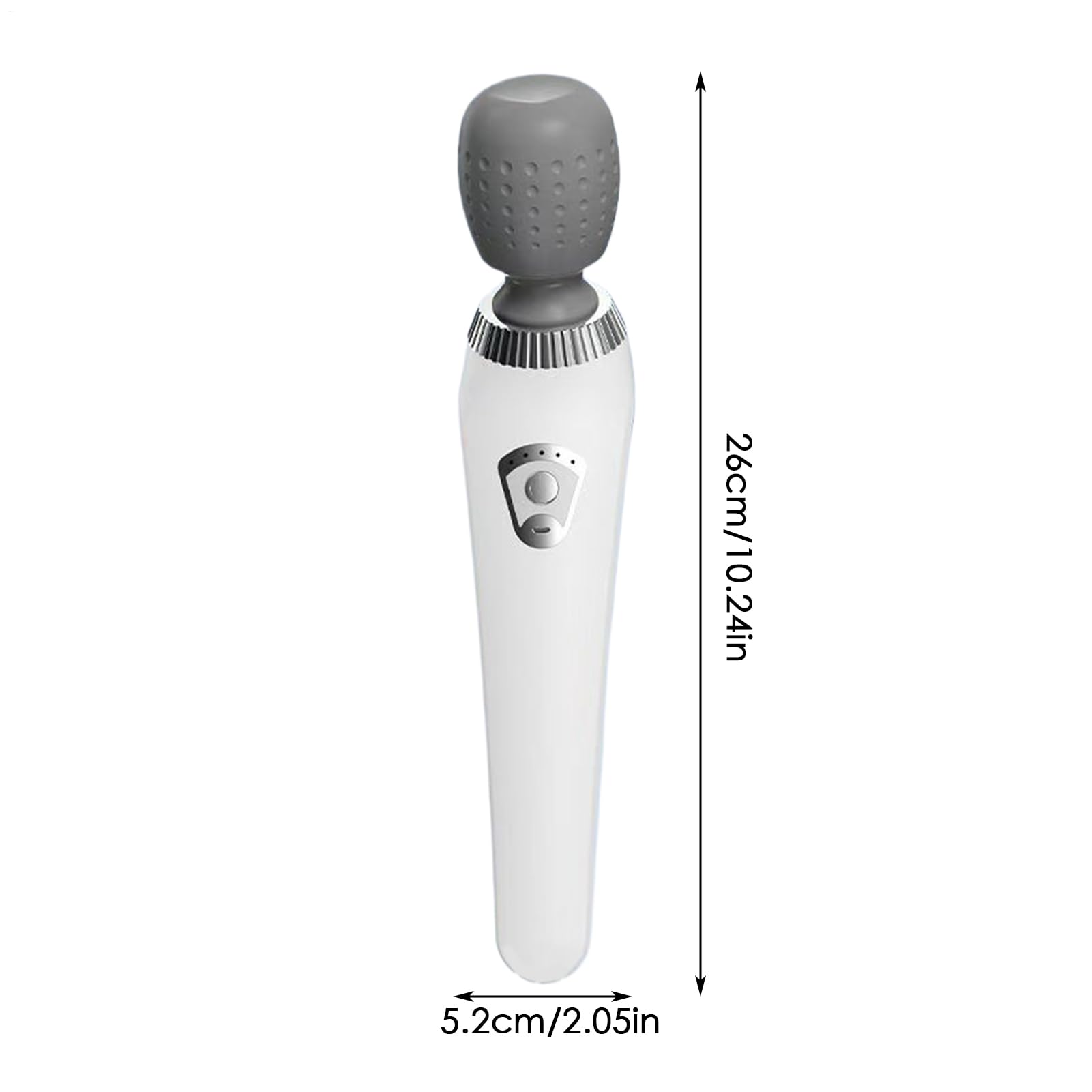 Vibration Wand Massager, Full Body Massager Wand, ABS Ergonomic Design for Muscle Relaxation, Powerful Vibration Tool for Foot, Neck, Back, Stress, Ideal for Home, and Travel, 26x5.2x8cm