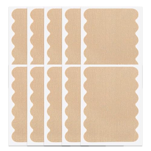 Almohadilla de sudor para axilas, 10 telas elásticas de 8,7 x 6,2 cm, almohadillas absorbentes de sudor para proteger la ropa, oficina, viajes y uso diario