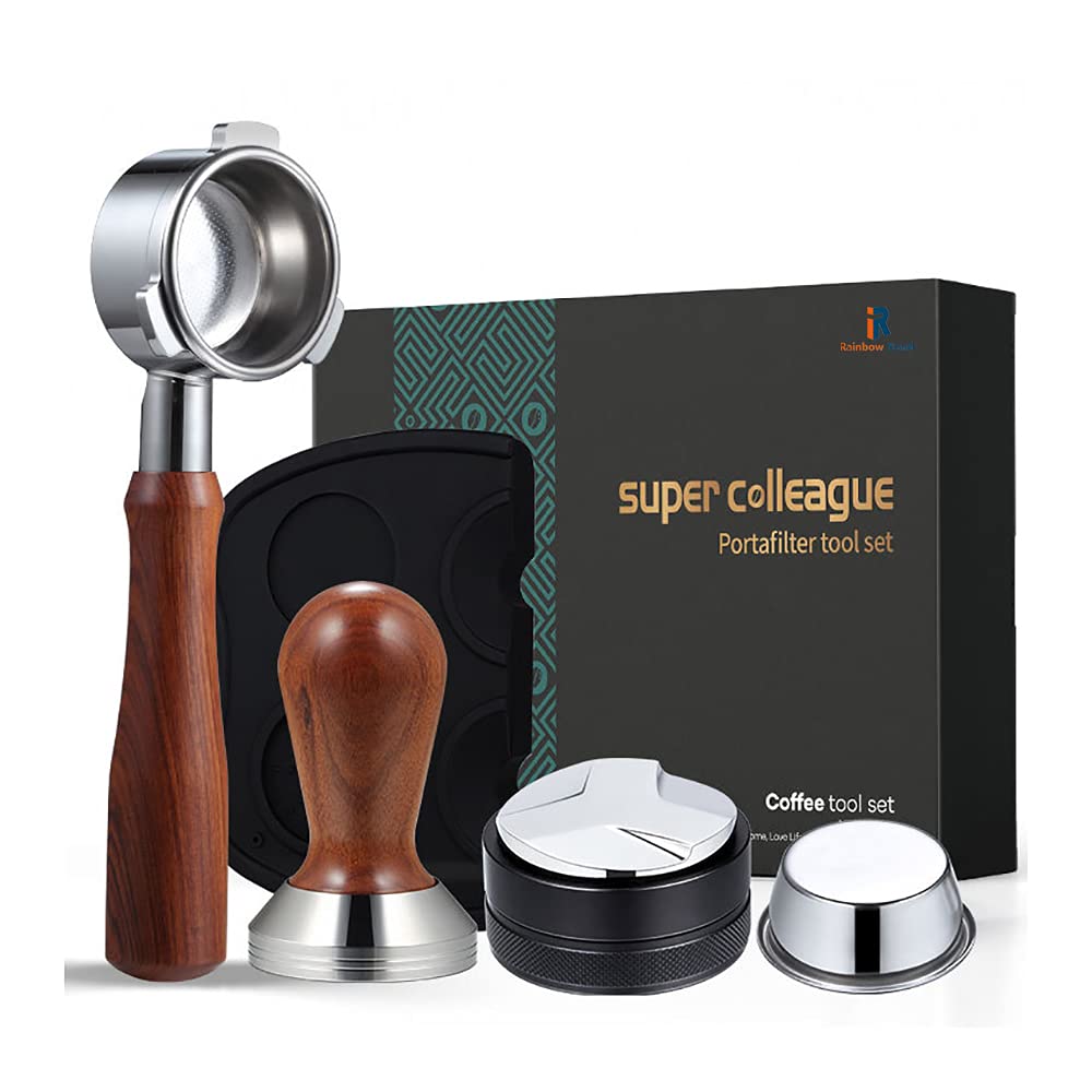 Kit distributeur de café 54mm et porte-filtre sans fond pour machine expresso