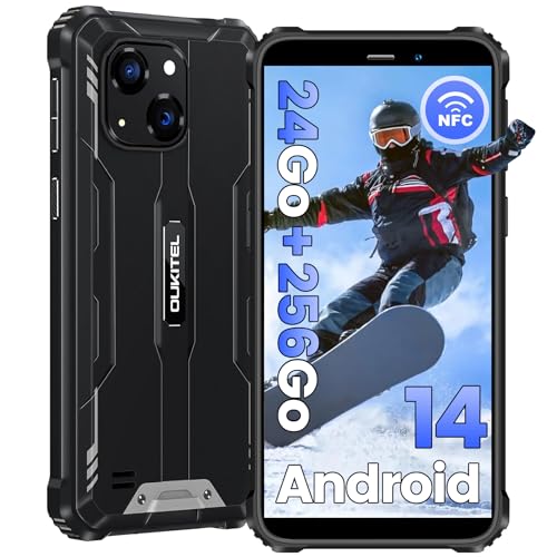 OUKITEL WP32Pro Smartphone, 6" HD+, 24GB+256GB, Noir