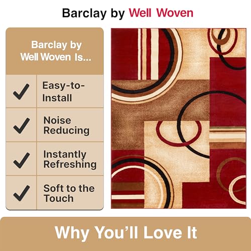 Tapete decorativo Well Woven Barclay rojo 160x99 cm miniatura 6