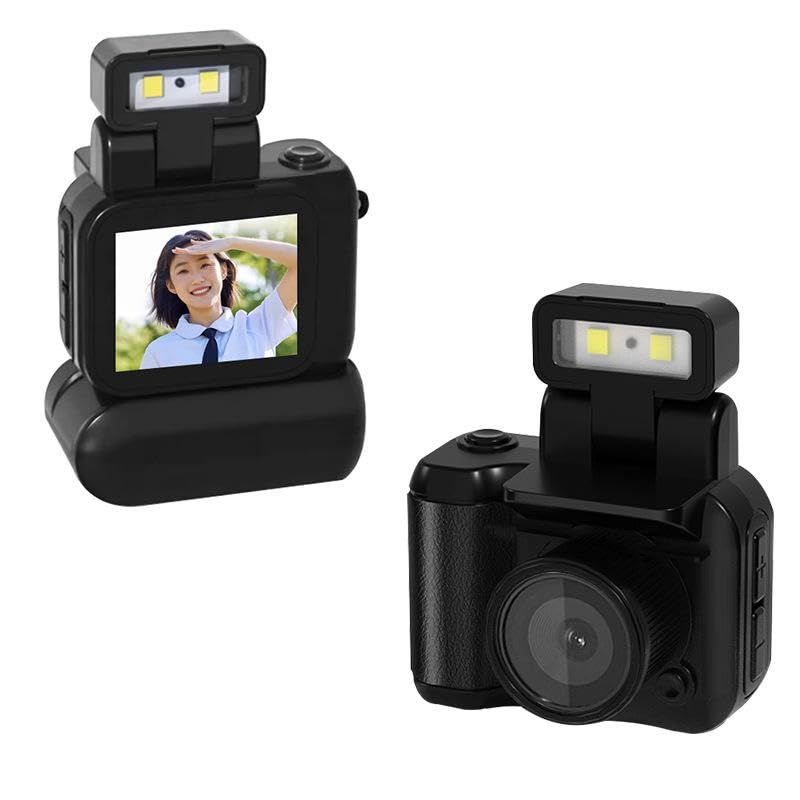 SAFETYNET Mini Digital Keychain Camera 1080P Full HD | 8MP Photo | 1.44 Inch LCD Screen | 128GB SD Card Support | Portable Small Camera with Strap & USB Charging | Travel Kids Vlogging Recorder Black-picture-19