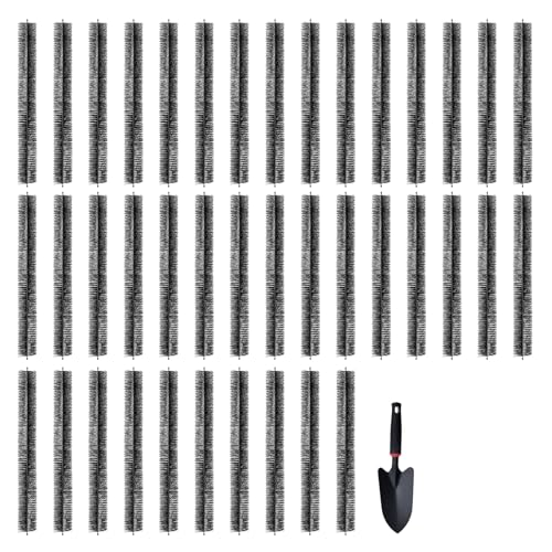 VEVOR Cepillo para Canalones 40 Piezas Longitud Total de 36,6 m Diámetro de 110 mm Protector de Hojas Cepillo de Limpieza para Canalones de 12,7 cm Elimina Fácilmente Hojas y Escombros del Techo