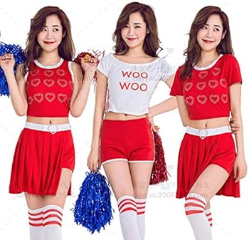 Amazon.co.jp: コスチューム チアガール ユニフォーム レディース チア