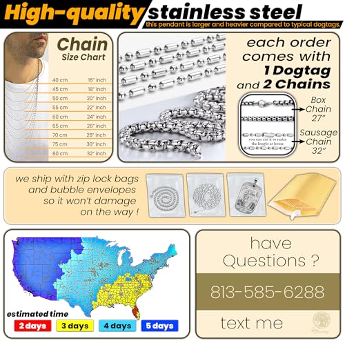 Custom Engraved Dog Tag Necklace | In Loving Memory Jewelry | Personalized Memorial Keepsake | Stainless Steel Remembrance Gift3