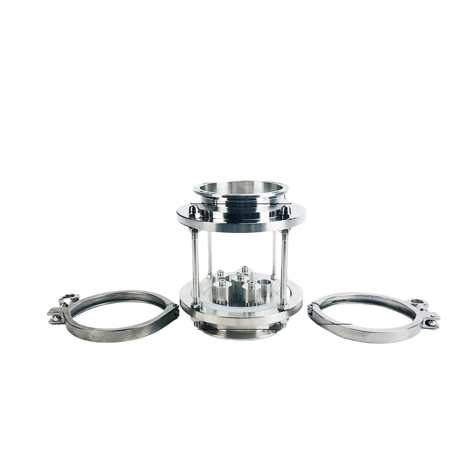 Colonna for Lenti di Distillazione Colonna di distillazione OD119 da 4" (102 mm) con 1 Piastra a Bolle in Acciaio Inossidabile 304 Colonna in Vetro a 1 Strato(Set 1)