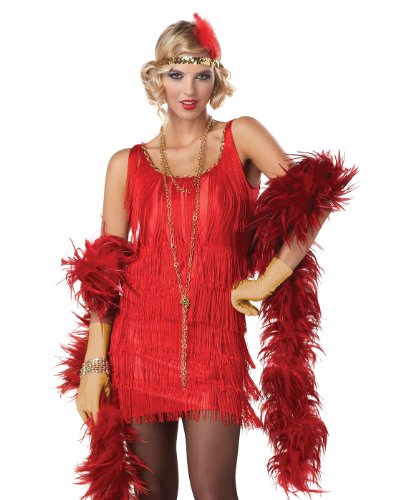 California Costumes Women's Fashion Flapper, Red, Medium Costume