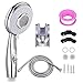 Duschkopf Handbrause,Hochdruck Duschkopf mit 2M Schlauch, Wassersparend Brausekopf Set Duschköpfe für Badezimmer Dusche und Badewanne