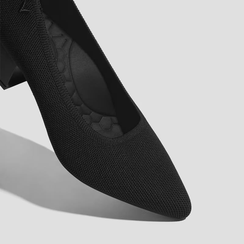 VIVAIA Georgia Pointed-Toe Chunky Heels Elegant Stress Free Arch Support4