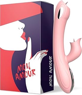 Mon Amour - Vibromasseur Rabit Lapin pour Femme Rose - 10 Modes de Vibration Intense - Silicone Hypoallergénique - Plaisir Ergonomique - Rechargeable USB - Stimulation Personnalisée
