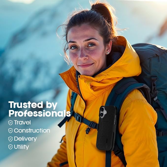 MOTIVE for iPhone 17 Holster Case, Belt Clip Case for iPhone 17, Shell Holster Combo i Phone 17, Slim Rugged Drop Shockproof Protective Cover with Kickstand (6.3") | Ranger v1 Series - Image 8