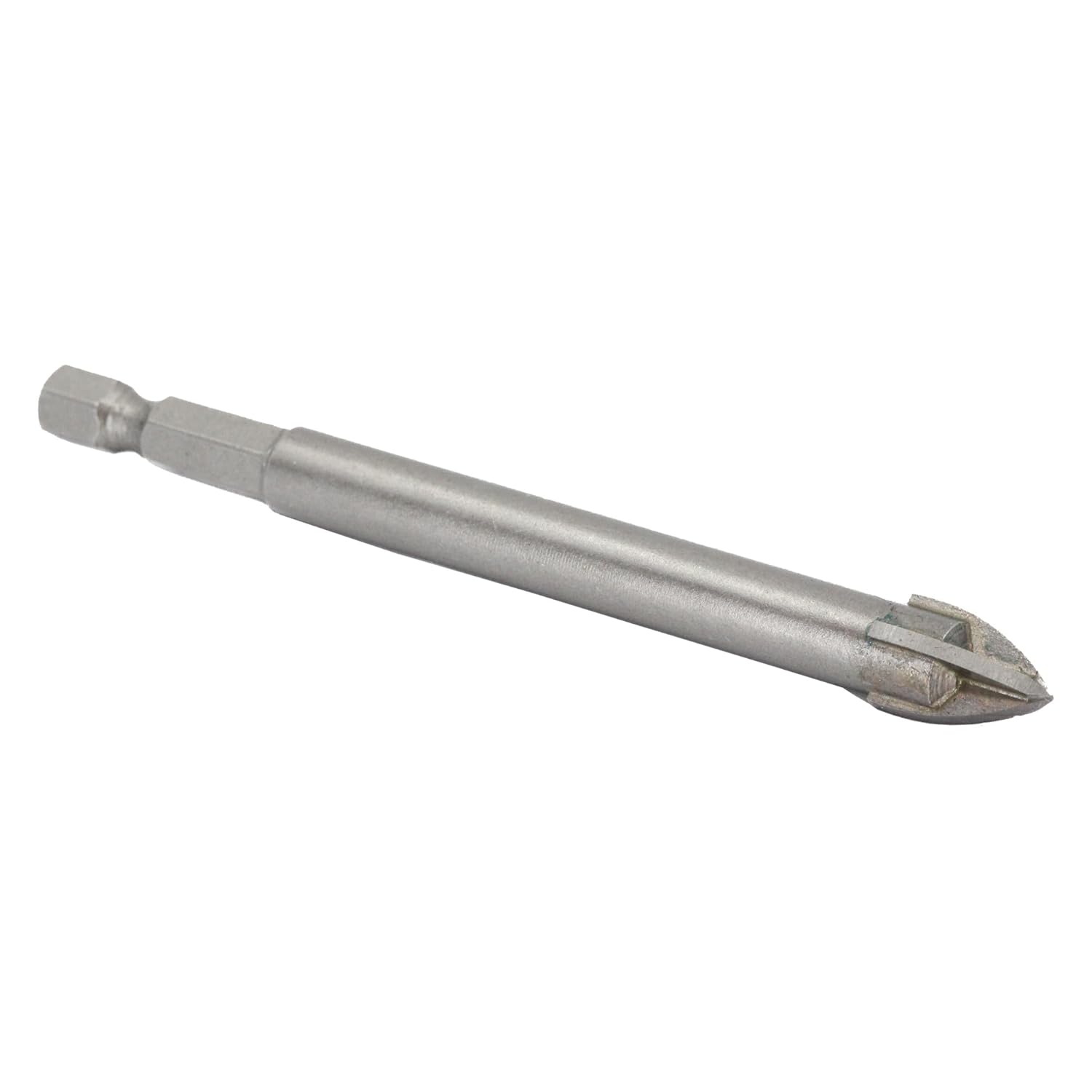 Drill America 9/16" Carbide Tipped 4 Flute Glass & Tile Drill Bit with Hex Shank, DWD4FGDHEX Series