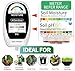 AiGerdinn Soil Test Kit, 2-in-1 Soil Moisture Meter, Soil pH Meter -Dual Dial-Simultaneously-Display Results-Soil pH Tester, Moisture Meter for Garden,Lawn,Farm Indoor&Outdoor Plants-PureWhite