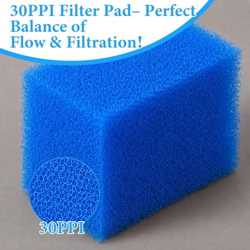 Image of Threlaco 6 Pack Foam Filters Compatible with AquaClear 20 Power Filter, Aquarium Foam Insert, Replacement Sponge Pads for Use in Freshwater & Saltwater Aquarium