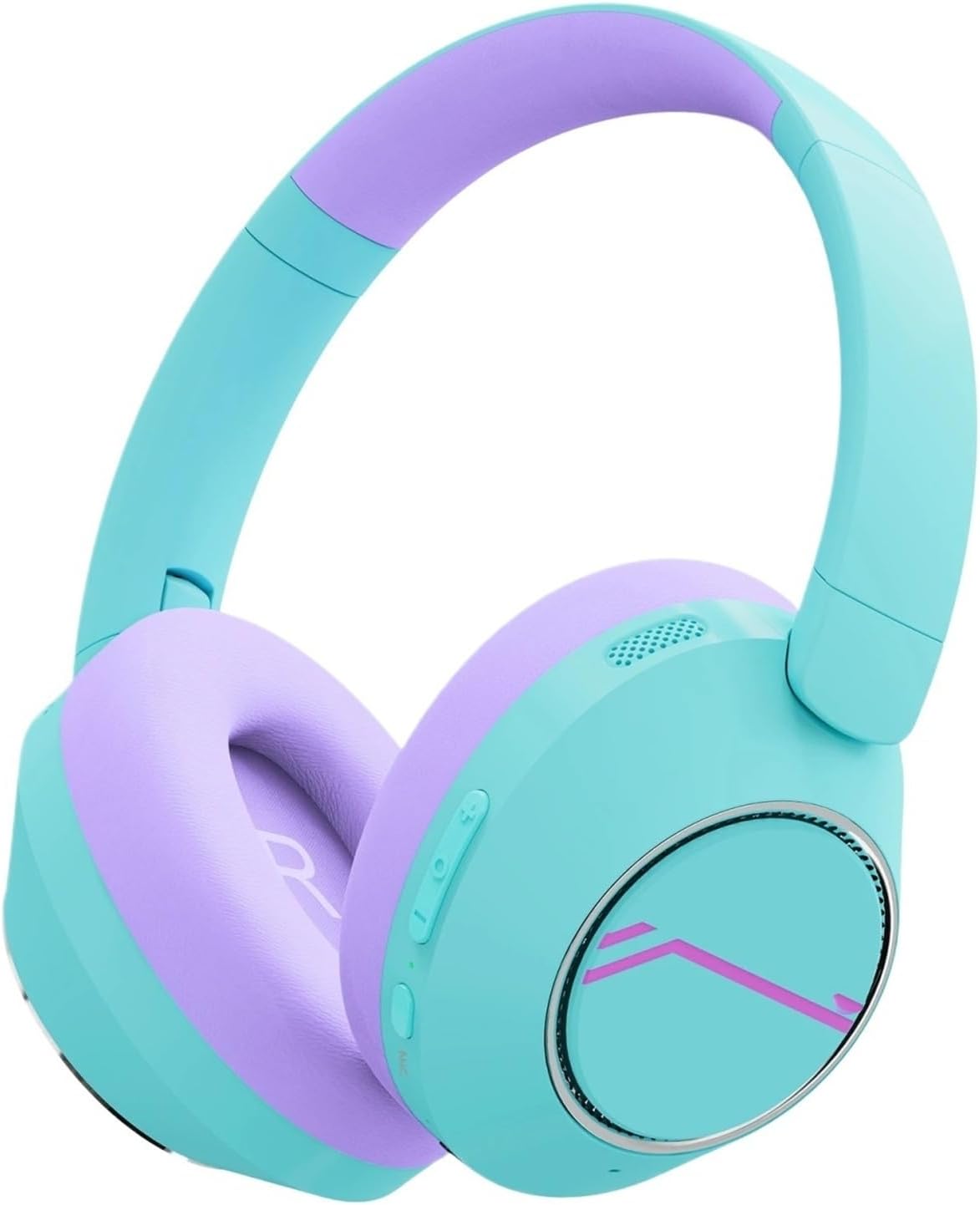 Wirless Bluetooth Headphones for Active Noise Cancelling Safe Volume Foldable Headset with Mic(Mint)