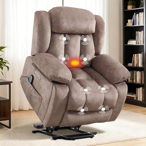 CANMOV Power Lift Recliner with Heat & Massage