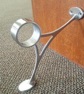 2" Od Brushed Stainless Steel Bar Combo Style Foot Rail Kit - 12 Ft Long #TOP3